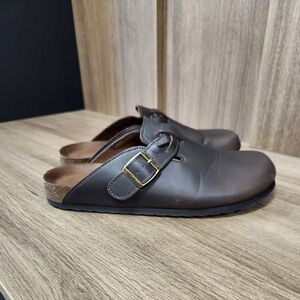 Cliffs by WHITE MOUNTAIN Brown Mules with Buckle